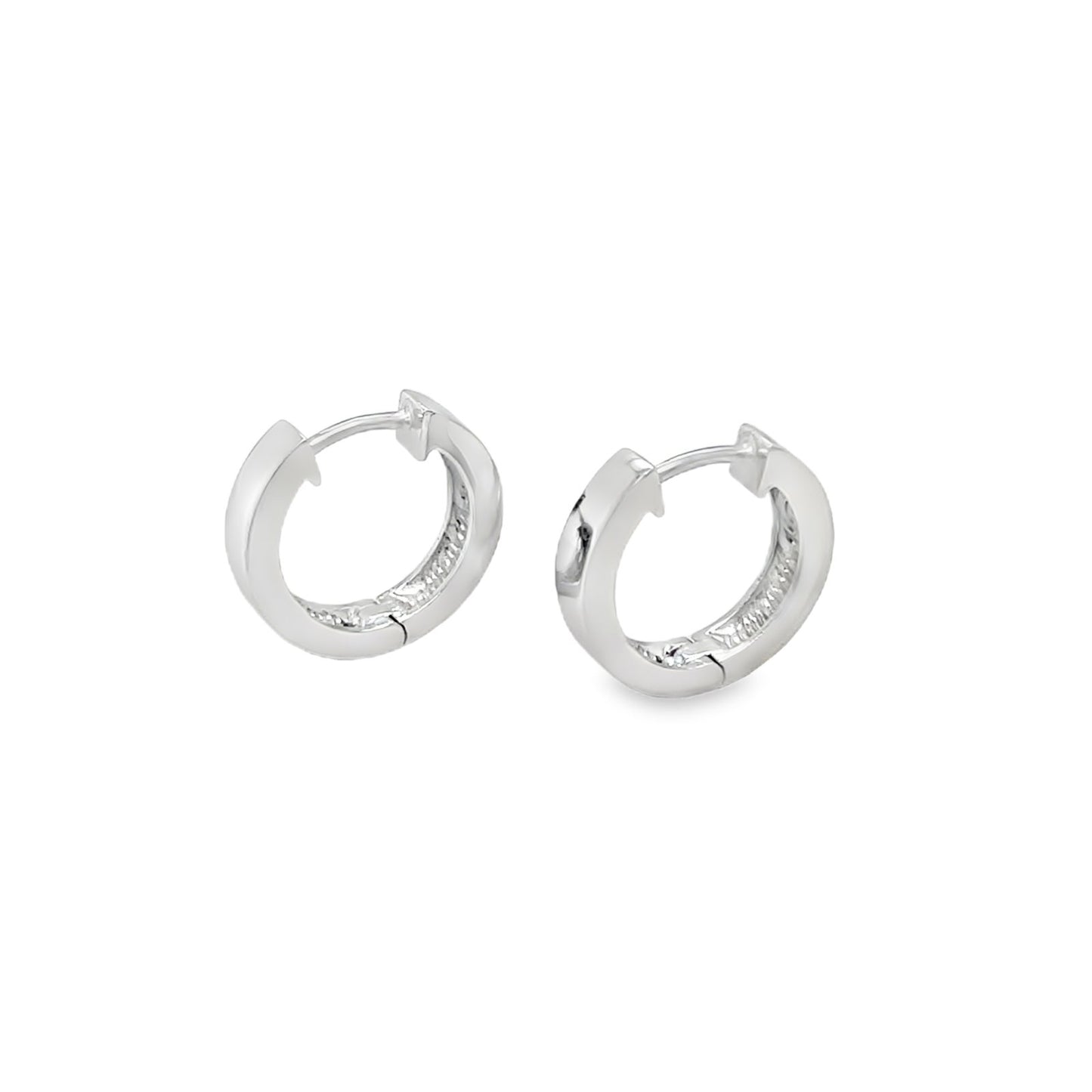 Jai's 14K White Gold Medium Thin Huggies