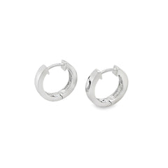 Jai's 14K White Gold Medium Thin Huggies