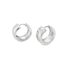Jai's 14K White Gold Large Thick Huggies