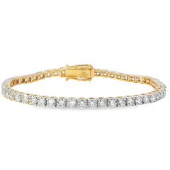 Jai's 18K Yellow Gold 4-carat Diamond Tennis Bracelet
