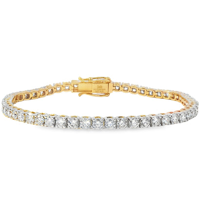Jai's 18K Yellow Gold 4-carat Diamond Tennis Bracelet
