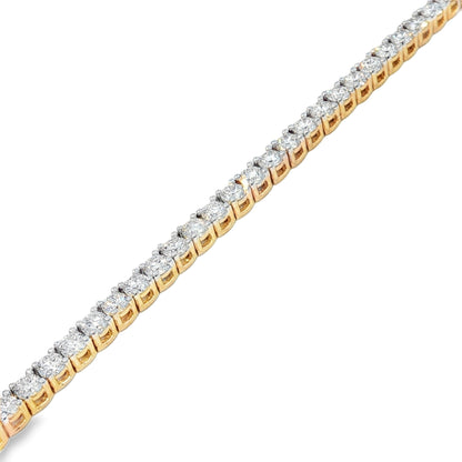 Jai's 18K Yellow Gold 4-carat Diamond Tennis Bracelet