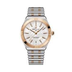 Breitling's Chronomat Automatic 36 with White Mother-of-Pearl Dial & Diamonds