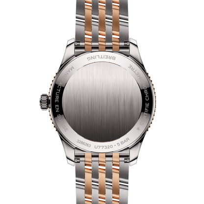 Breitling's Navtimer 32 with White Mother-of-Pearl Dial & Diamonds