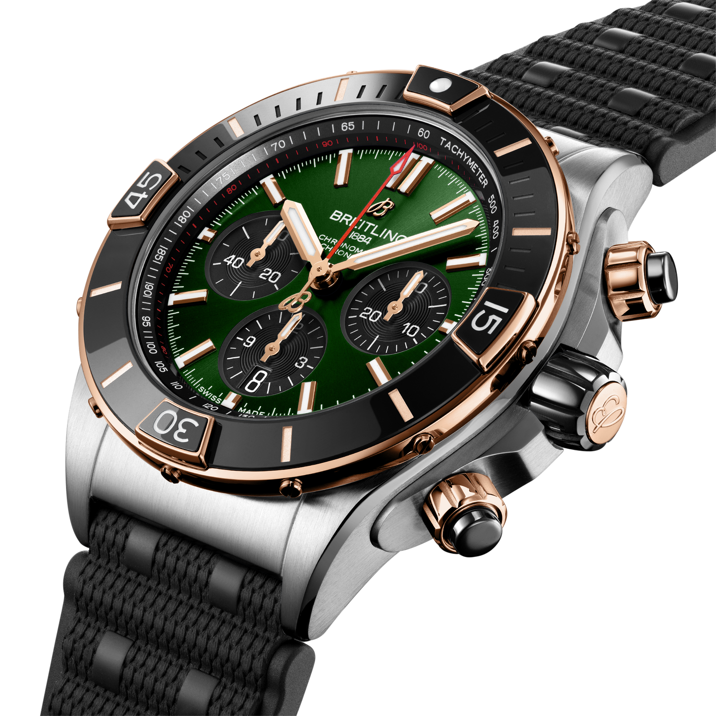 Breitling's Super Chronomat B01 44 with Green Chronograph Dial