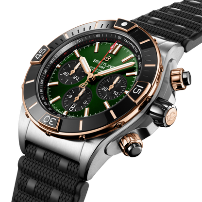 Breitling's Super Chronomat B01 44 with Green Chronograph Dial
