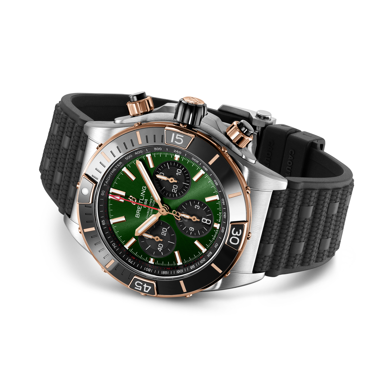 Breitling's Super Chronomat B01 44 with Green Chronograph Dial