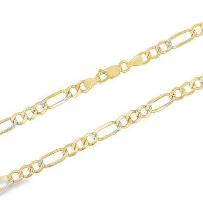 Jai's 14K Two-tone Figaro Chain