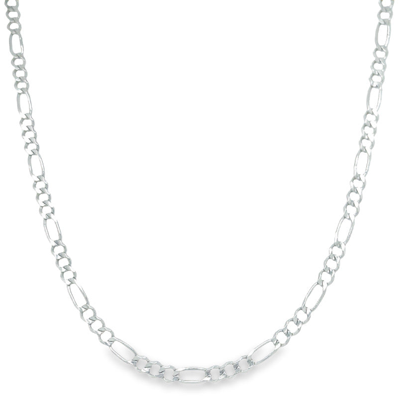 Jai's 14K White Gold Fine Figaro Chain