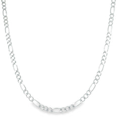 Jai's 14K White Gold Fine Figaro Chain