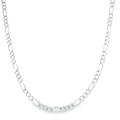Jai's 14K White Gold Fine Figaro Chain