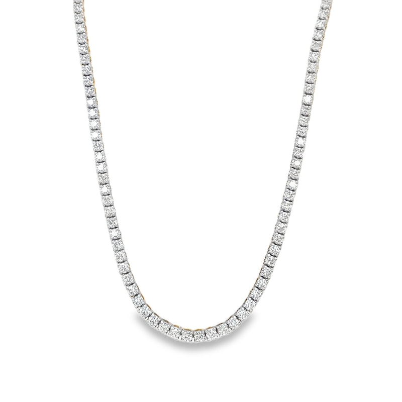 Jai's 18K Yellow Gold 12-carat Diamond Tennis Necklace