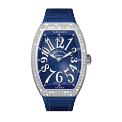 Franck Muller's Vanguard Blue Altea Diamonds with Blue Dial & Diamonds