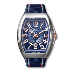 Franck Muller's Vanguard Blue Navy II Capsule with Blue Dial