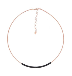 Pesavento's Rose Gold-plated Silver DNA Necklace