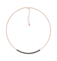 Pesavento's Rose Gold-plated Silver DNA Necklace