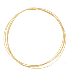 Pesavento's Yellow Gold-plated Silver DNA Necklace
