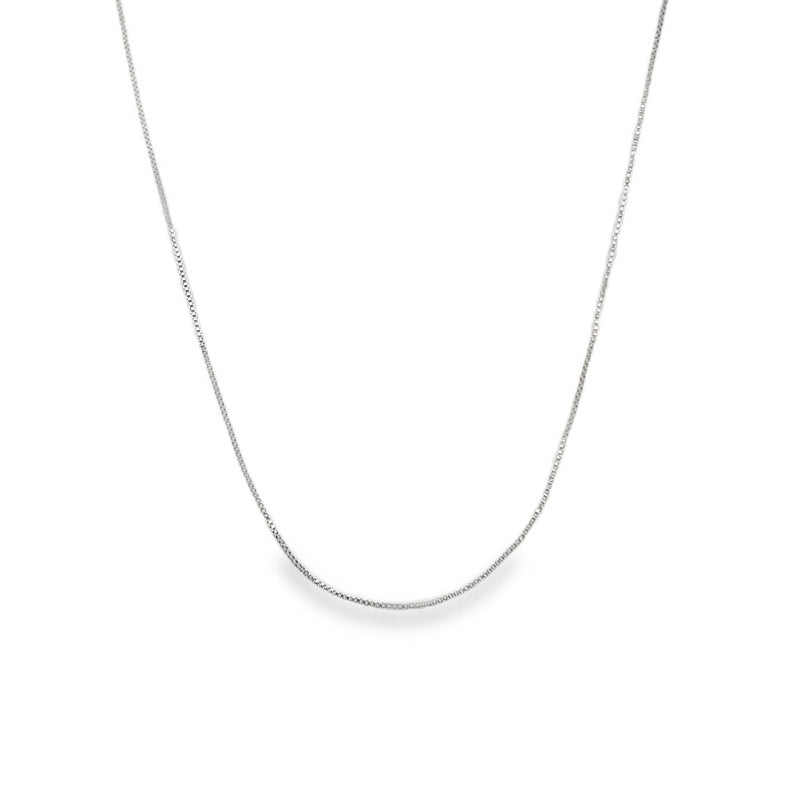 Jai's 14K White Gold Fine Box Chain - 18"