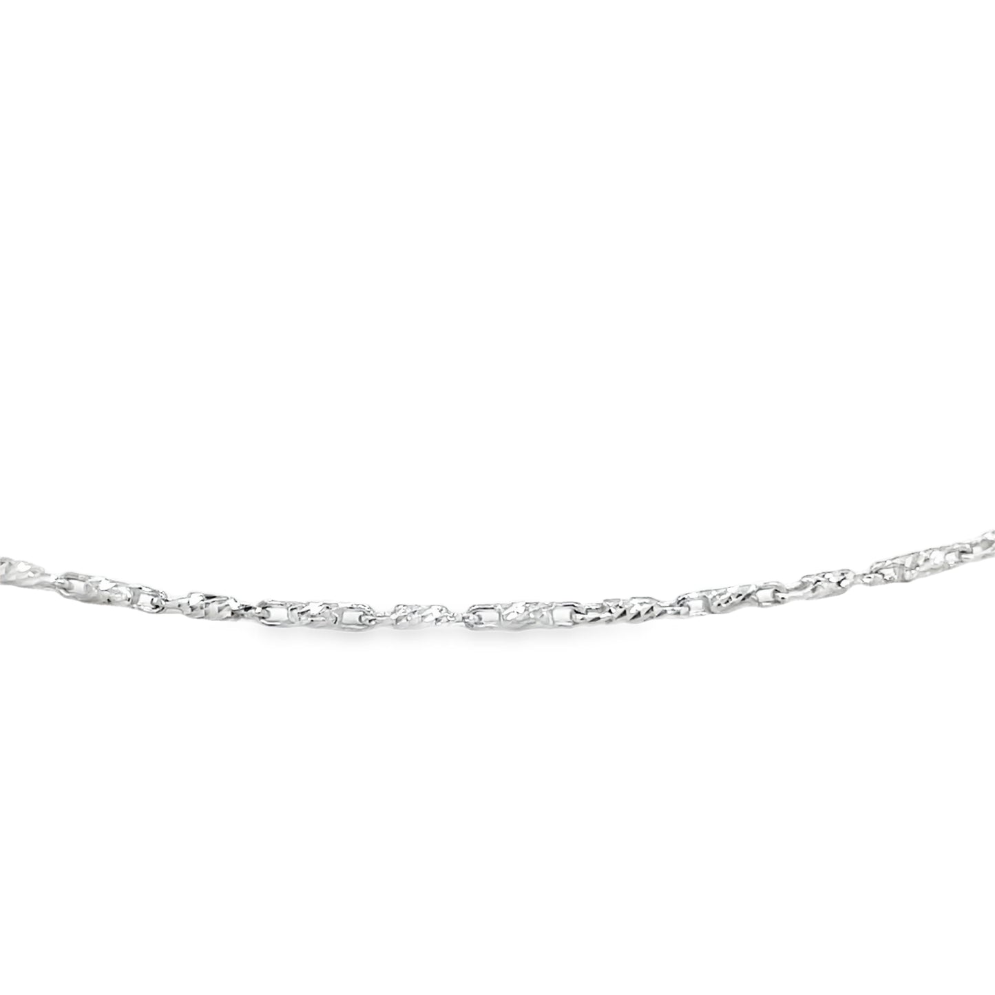 Jai's 14K White Gold Petite Diamond-cut Sparkle Chain