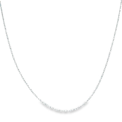 Jai's 14K White Gold Petite Diamond-cut Sparkle Chain
