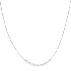 Jai's 14K White Gold Petite Diamond-cut Sparkle Chain