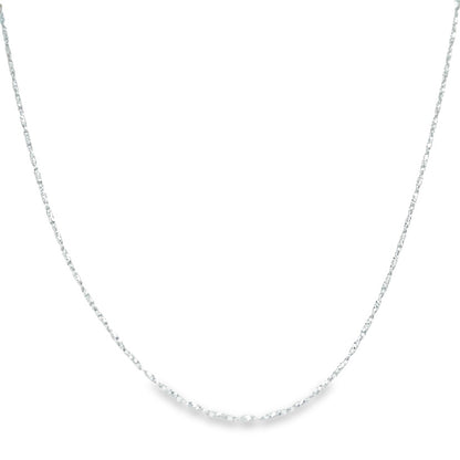 Jai's 14K White Gold Petite Diamond-cut Sparkle Chain
