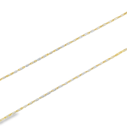 Jai's 14K Two-tone Petite Diamond-cut Sparkle Chain
