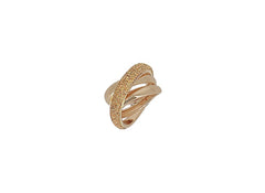 Pesavento's Yellow Gold-plated Silver Polvere Di Sogni Colours Ring