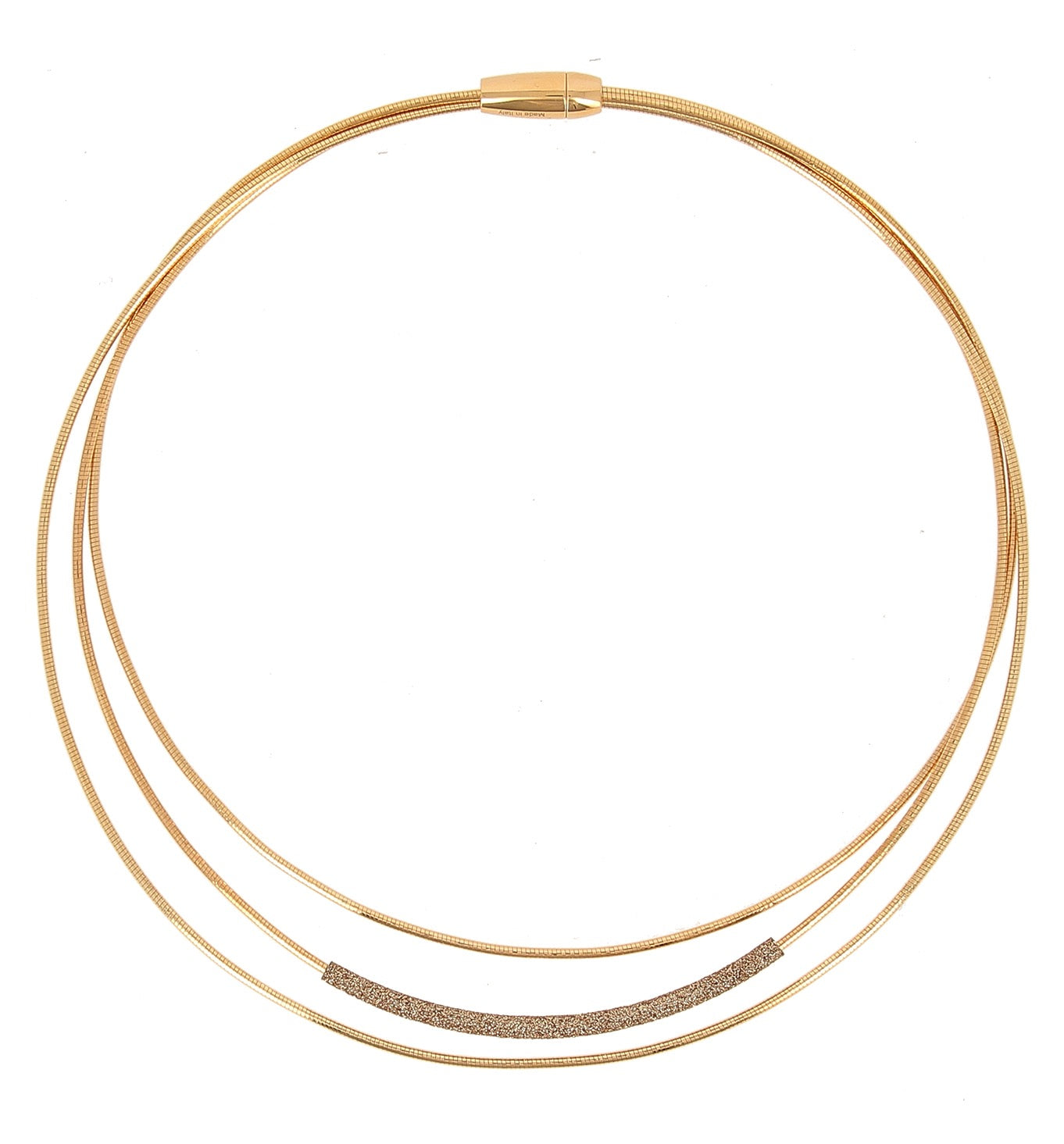 Pesavento's Yellow Gold-plated Silver Polvere Di Sogni Colours Necklace