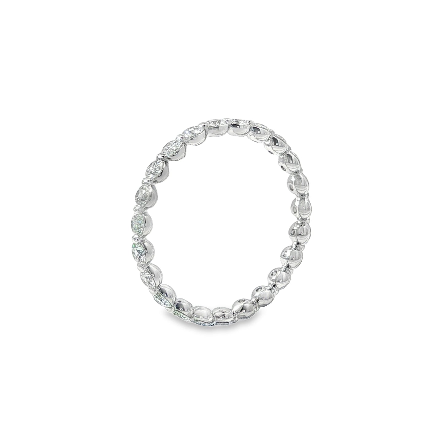 Jai's 14K White Gold Diamond Eternity Wedding Band