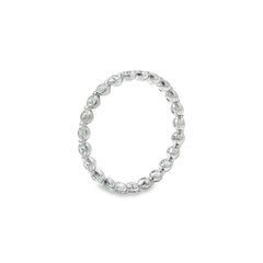 Jai's 14K White Gold Diamond Eternity Wedding Band