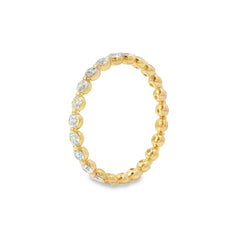 Jai's 14K Yellow Gold Diamond Eternity Wedding Band