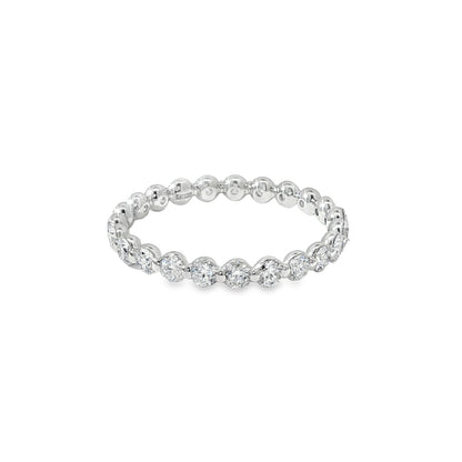 Jai's 14K White Gold Diamond Eternity Wedding Band