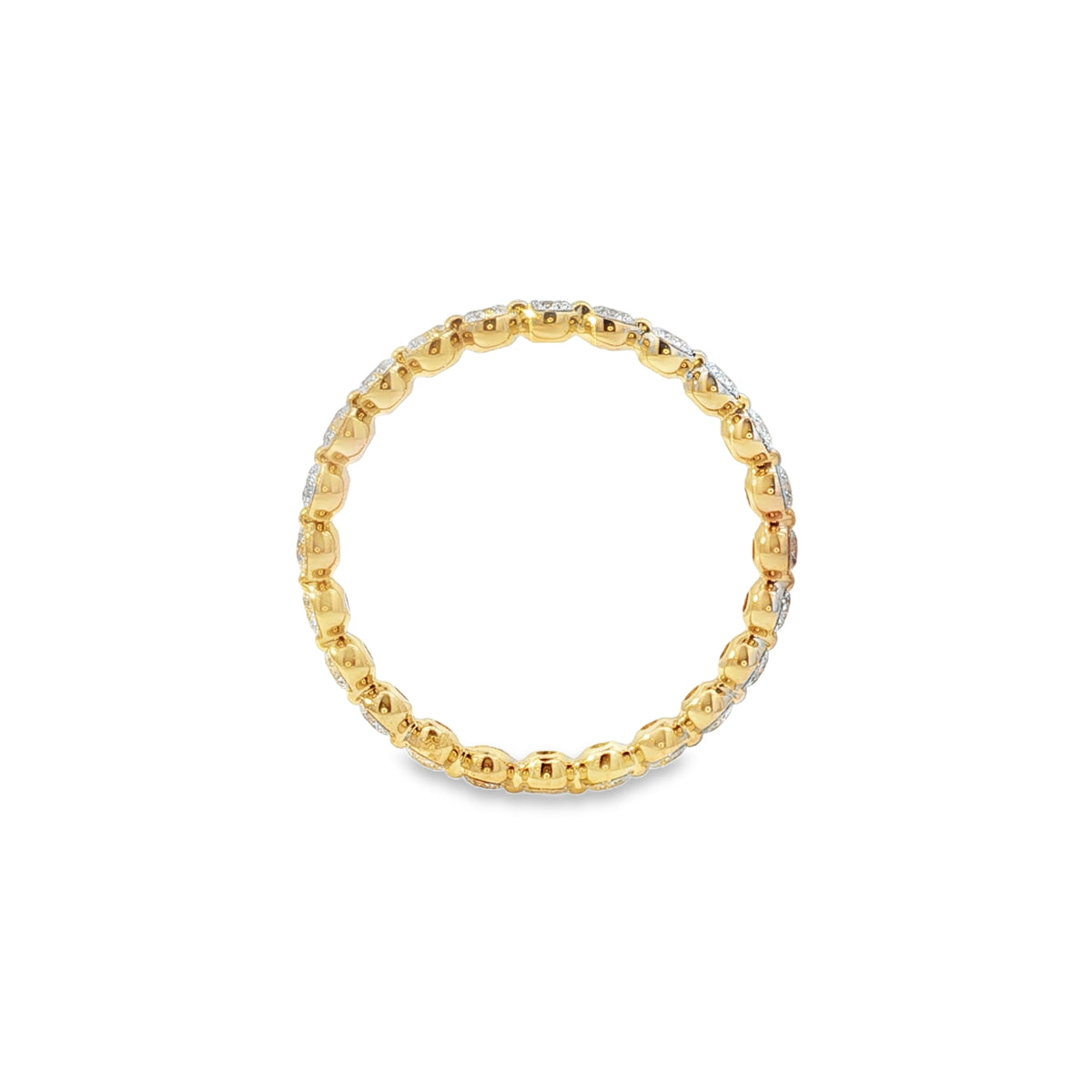 Jai's 14K Yellow Gold Diamond Eternity Wedding Band
