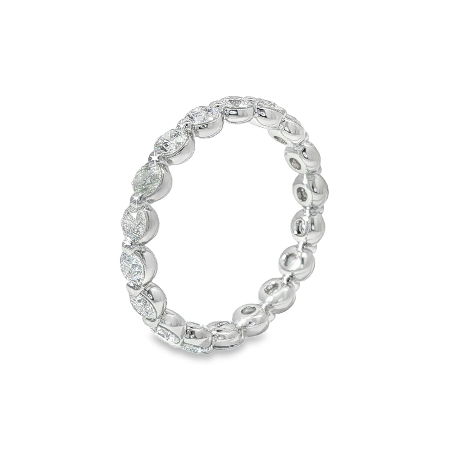 Jai's 14K White Gold Diamond Eternity Wedding Band