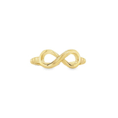 Jai's 14K Yellow Gold Beaded Infinity Ring
