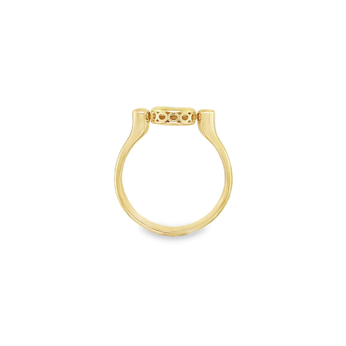 Jai's 14K Yellow Gold Turquoise Flower Ring