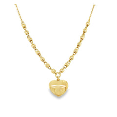 Jai's 14K Yellow Gold Heart Necklace