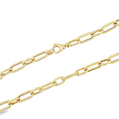 Jai's 14K Yellow Gold Paperclip Chain