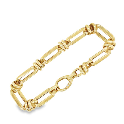 Jai's 14K Yellow Gold Paperclip Chain Bracelet