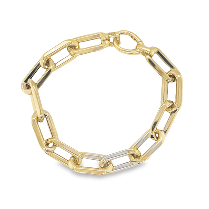 Jai's 14K Yellow Gold Paperclip Chain Bracelet