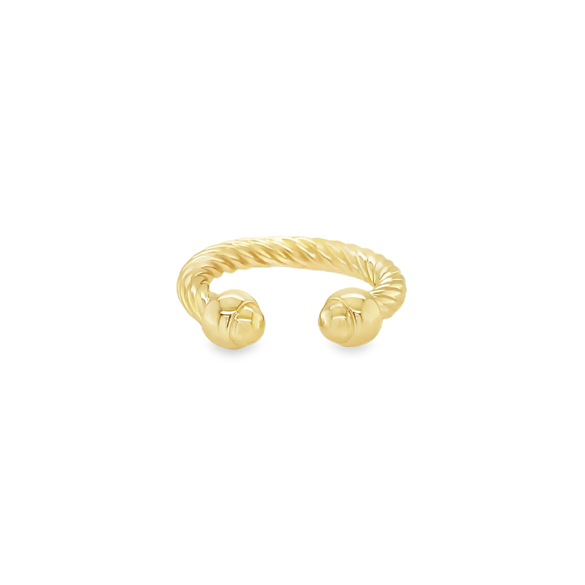 Jai's 14K Yellow Gold Open-band Twisted Ring