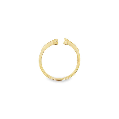 Jai's 14K Yellow Gold Sparkling Open-band Ring