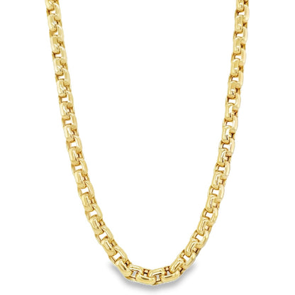 Jai's 14K Yellow Gold Thick Rounded Box Chain