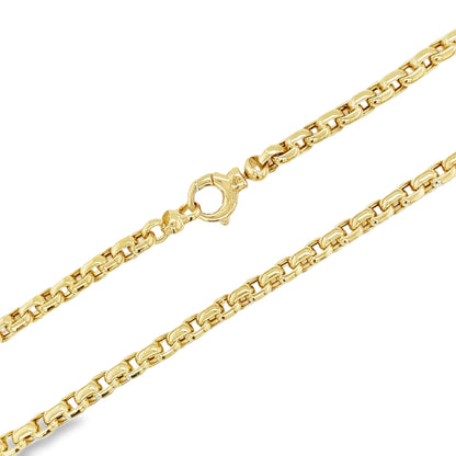 Jai's 14K Yellow Gold Thick Rounded Box Chain