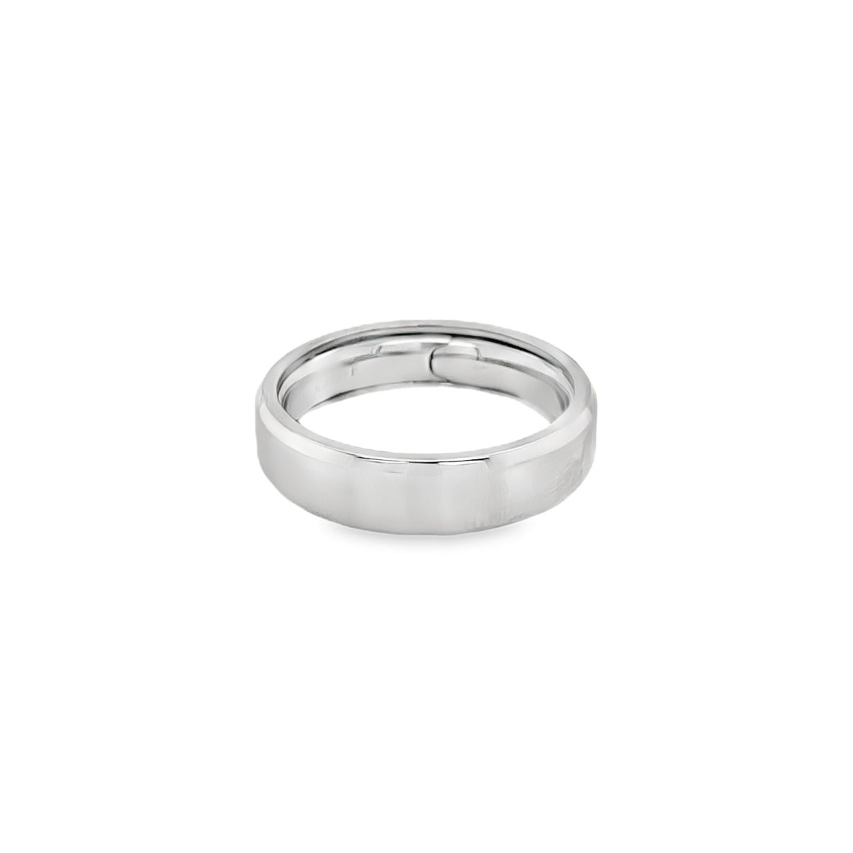 Jai's 14K Grey Gold Thin Wedding Band