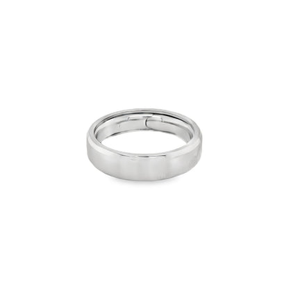 Jai's 14K Grey Gold Thin Wedding Band