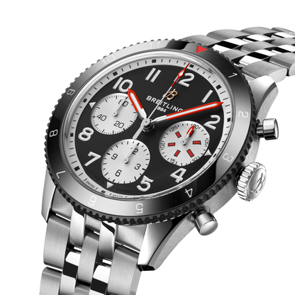 Breitling's Classic AVI Chronograph 42 Mosquito with Black Dial