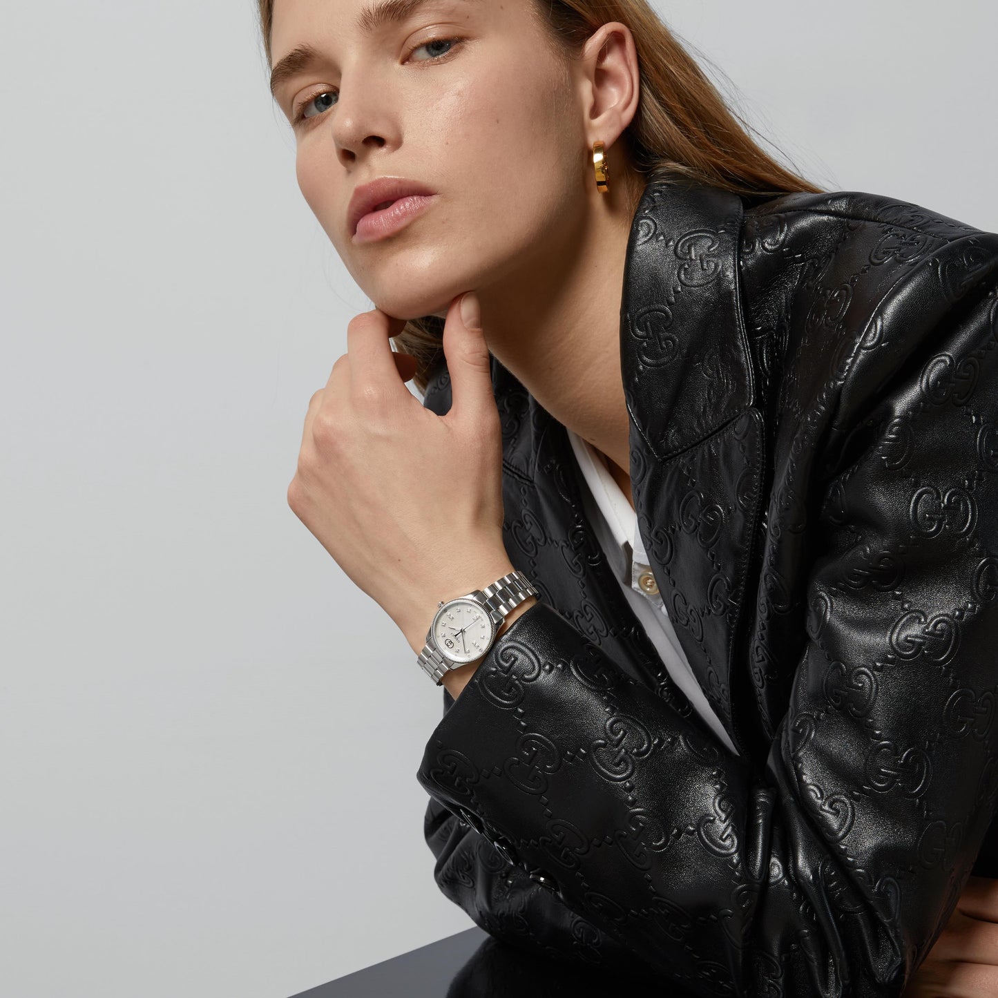 Gucci's G-Timeless with White Dial & Diamonds