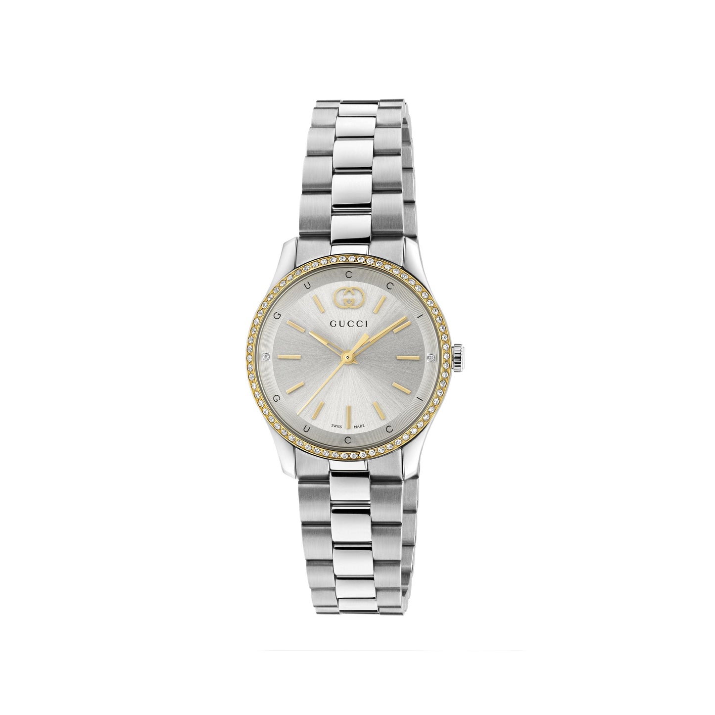 Gucci's G-Timeless with Silver-white Dial & Diamonds